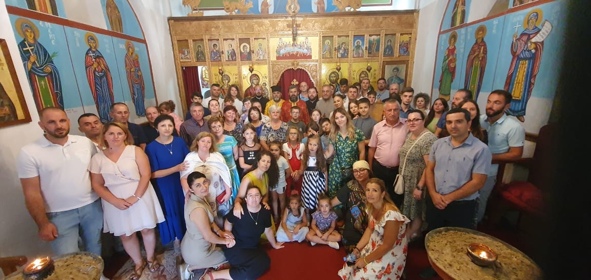 На праздновании Успения Пресвятой Богородицы Марии, с участием членов нашей Албано-удинской христианской общины Азербайджана. Тирана (Албания)